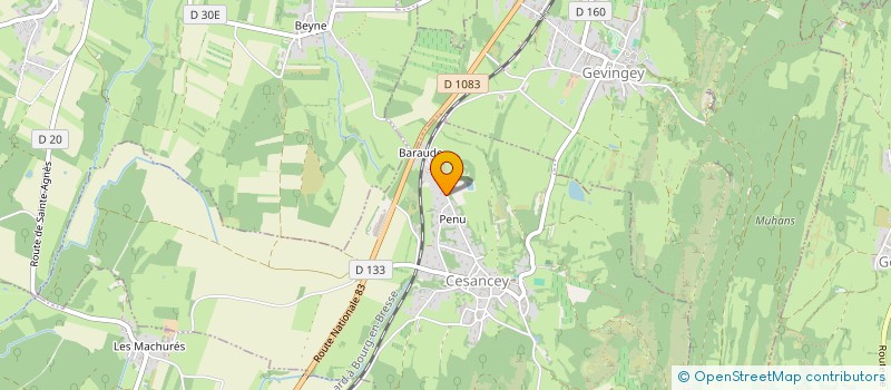 localisation de l'entreprise MONSIEUR JULES CHATELLE  CESANCEY