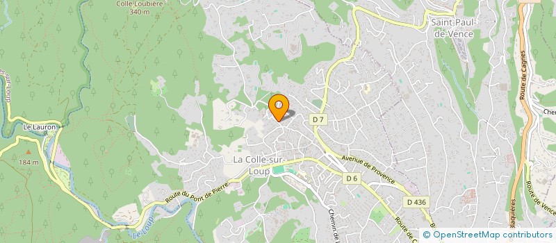 localisation de l'entreprise MONSIEUR JULES COLIN  LA COLLE-SUR-LOUP