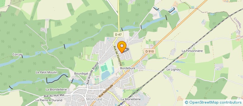 localisation de l'entreprise MONSIEUR JULES COSSAIS  MONNAIE