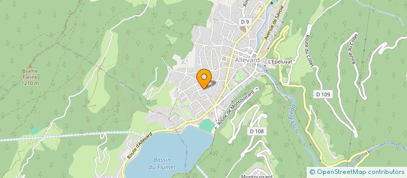 localisation de l'entreprise MONSIEUR JULES CROATTO  ALLEVARD