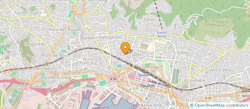 localisation de l'entreprise MONSIEUR JULES CRUAU  TOULON