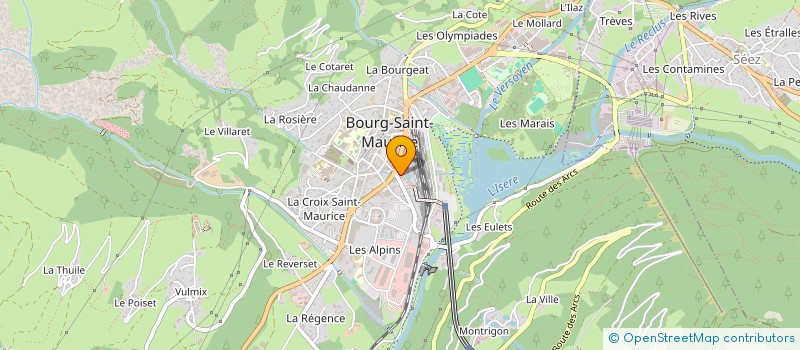 localisation de l'entreprise MONSIEUR JULES CUENOT  BOURG-SAINT-MAURICE