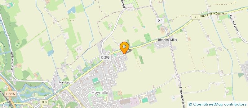 localisation de l'entreprise MONSIEUR JULES DANCOISNE  HOYMILLE