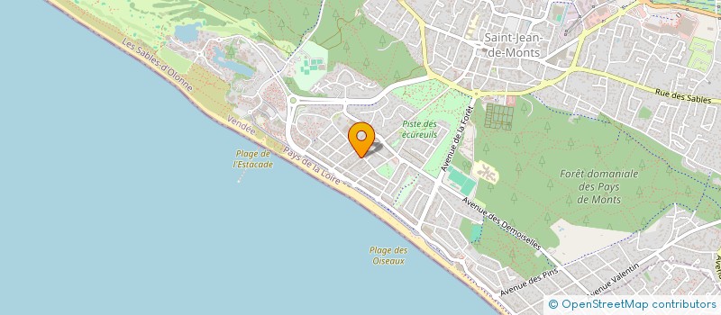 localisation de l'entreprise MONSIEUR JULES DELAGNEAU  SAINT-JEAN-DE-MONTS