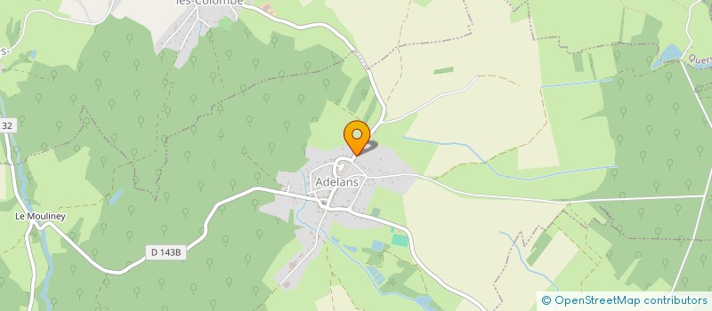 localisation de l'entreprise MONSIEUR JULES DOUGIN  ADELANS-ET-LE-VAL-DE-BITHAINE