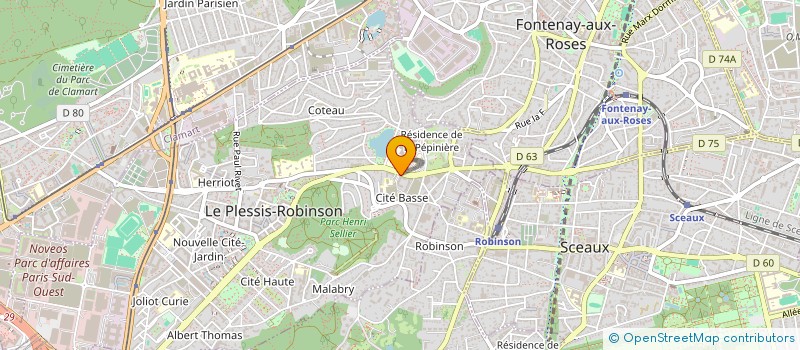 localisation de l'entreprise MONSIEUR JULES DRUART  LE PLESSIS-ROBINSON