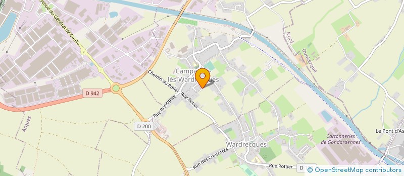 localisation de l'entreprise MONSIEUR JULES DRUELLE  CAMPAGNE-LES-WARDRECQUES