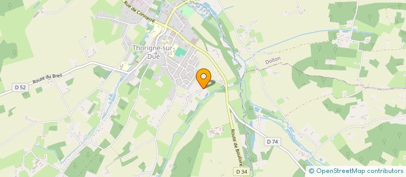 localisation de l'entreprise MONSIEUR JULES DUBOIS  THORIGNE-SUR-DUE