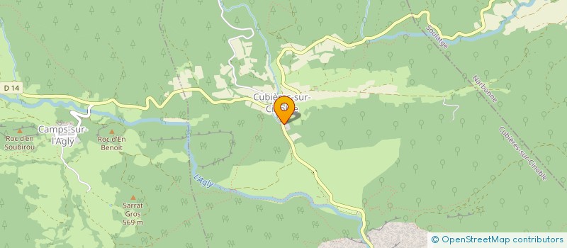 localisation de l'entreprise MONSIEUR JULES ERTEL  CUBIERES-SUR-CINOBLE