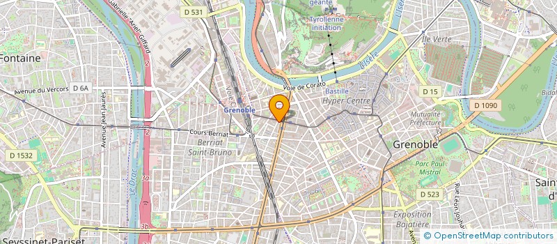 localisation de l'entreprise MONSIEUR JULES FONTAINE  GRENOBLE