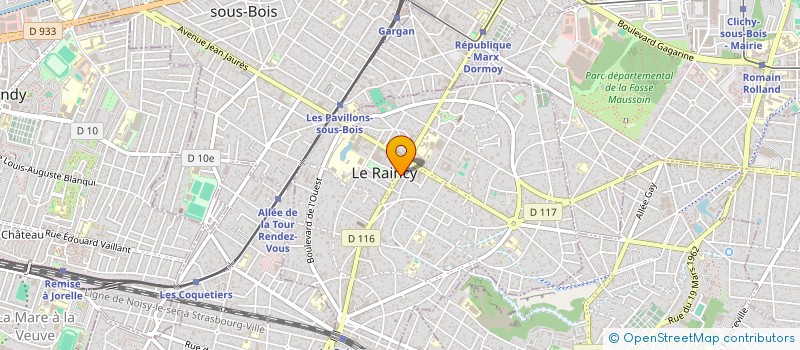 localisation de l'entreprise MONSIEUR JULES GABURRO  LE RAINCY