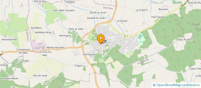 localisation de l'entreprise MONSIEUR JULES GASPERIN  LOCRONAN