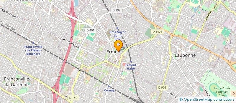 localisation de l'entreprise MONSIEUR JULES GAUTIER  ERMONT