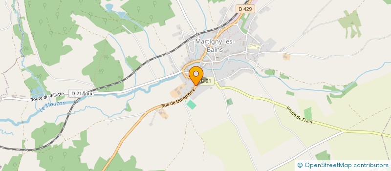 localisation de l'entreprise MONSIEUR JULES GERARD  MARTIGNY-LES-BAINS