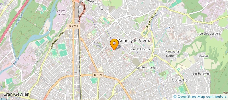 localisation de l'entreprise MONSIEUR JULES GERAT à ANNECY