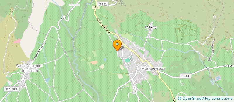 localisation de l'entreprise MONSIEUR JULES GOUMARD  MONTPEYROUX