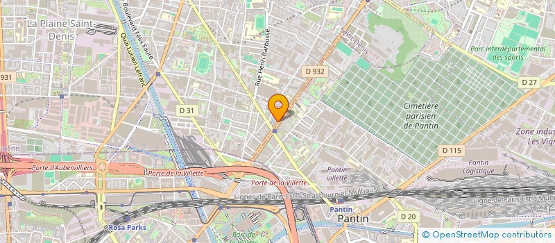 localisation de l'entreprise MONSIEUR JULES GOUPY  AUBERVILLIERS