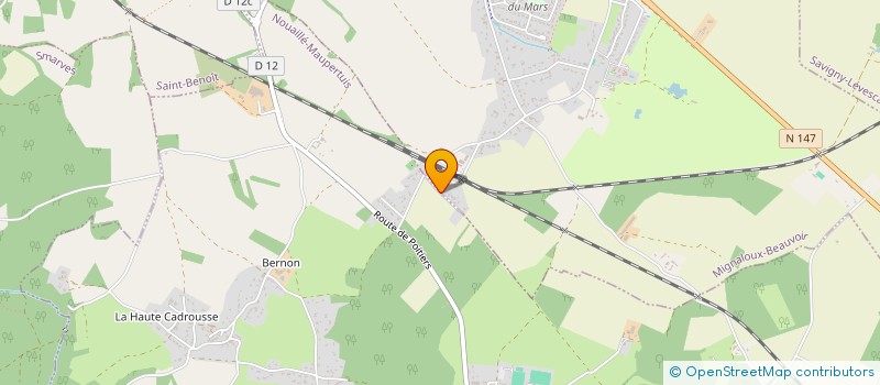 localisation de l'entreprise MONSIEUR JULES GRANDCOLIN  MIGNALOUX-BEAUVOIR