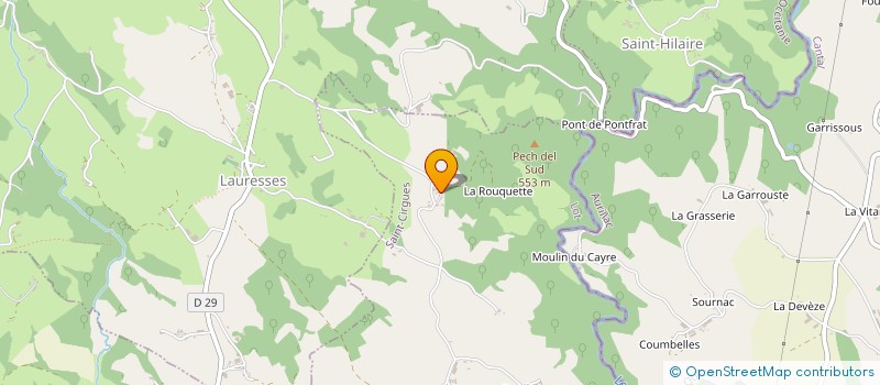 localisation de l'entreprise MONSIEUR JULES HAUTECLOCHE  SAINT-CIRGUES