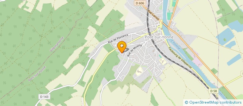 localisation de l'entreprise MONSIEUR JULES-HENRI DANABE à PONT-SUR-YONNE