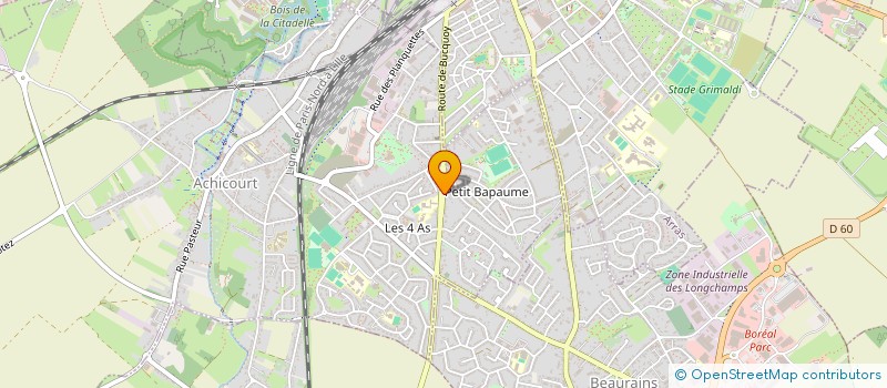 localisation de l'entreprise MONSIEUR JULES HOURIEZ  ACHICOURT