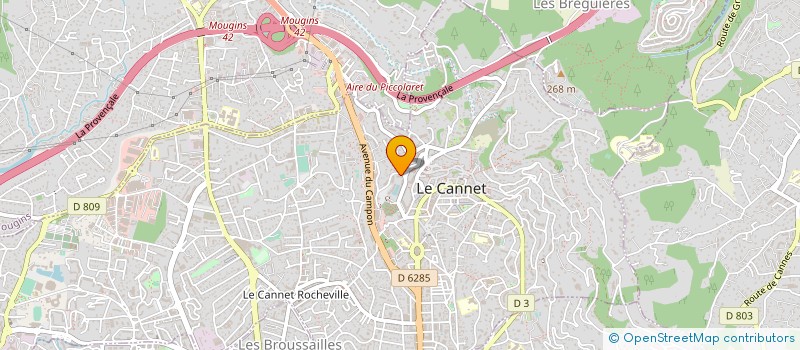 localisation de l'entreprise MONSIEUR JULES HUMBERT  LE CANNET
