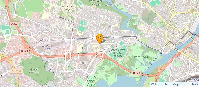 localisation de l'entreprise MONSIEUR JULES JESSENNE à ANGERS