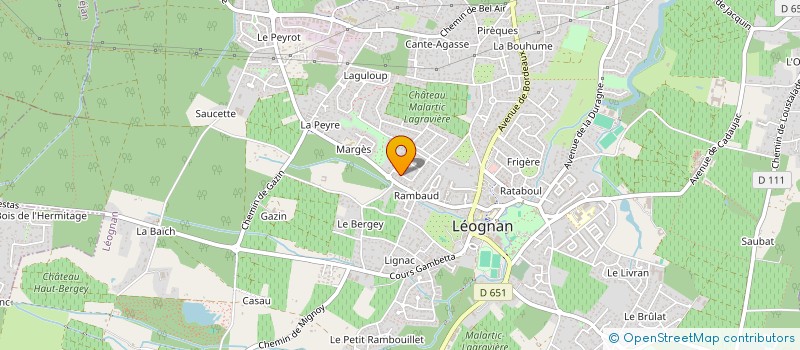 localisation de l'entreprise MONSIEUR JULES JEUNE  LEOGNAN