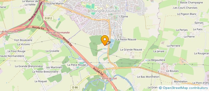 localisation de l'entreprise MONSIEUR JULES JUDEAUX  THORIGNE-FOUILLARD