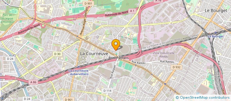 localisation de l'entreprise MONSIEUR JULES JULES FRANCE à LA COURNEUVE