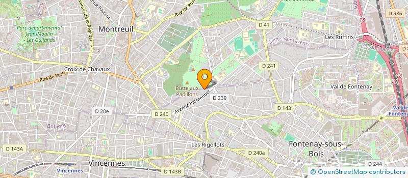 localisation de l'entreprise MONSIEUR JULES JULES MURRAY à FONTENAY SOUS BOIS