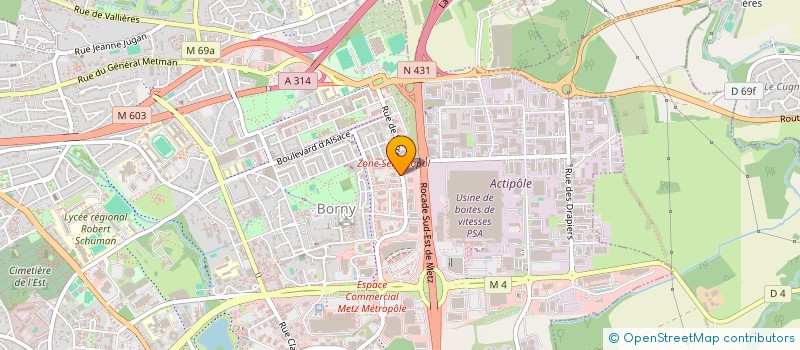 localisation de l'entreprise MONSIEUR JULES KICKA  METZ