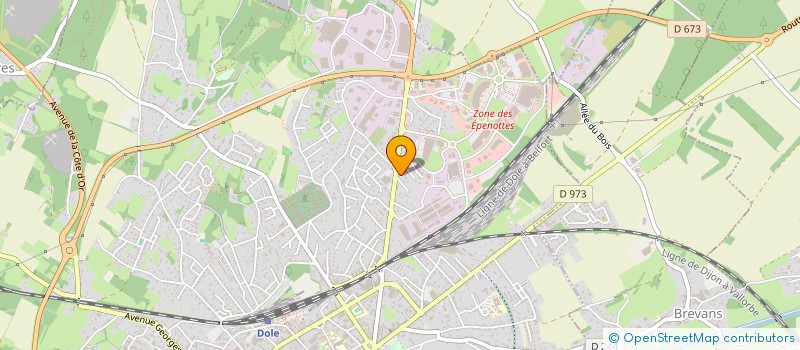 localisation de l'entreprise MONSIEUR JULES LANDRE à DOLE