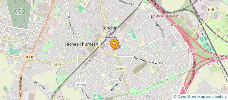 localisation de l'entreprise MONSIEUR JULES LANNOY  RONCHIN