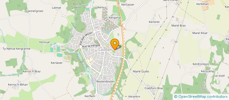 localisation de l'entreprise MONSIEUR JULES LE BLEVEC  CAUDAN