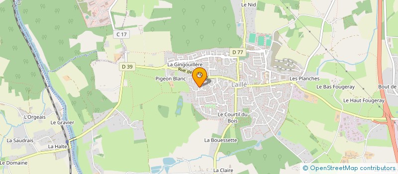 localisation de l'entreprise MONSIEUR JULES LE COURIAUD à LAILLE