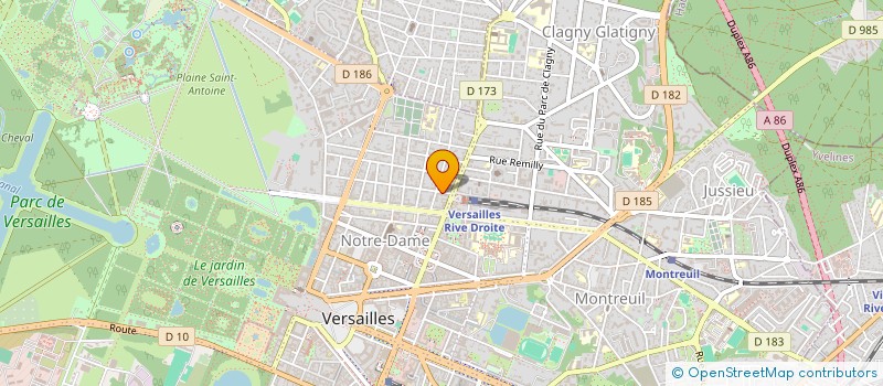 localisation de l'entreprise MONSIEUR JULES LEBOUC à VERSAILLES