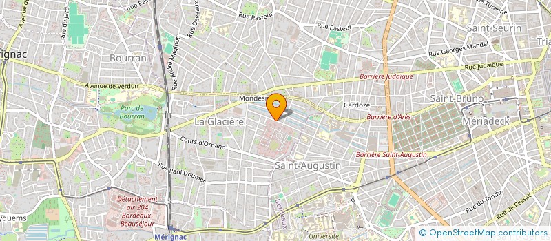 localisation de l'entreprise MONSIEUR JULES LEBRET  MERIGNAC