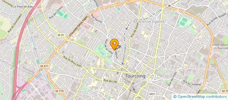 localisation de l'entreprise MONSIEUR JULES LEFEBVRE à TOURCOING