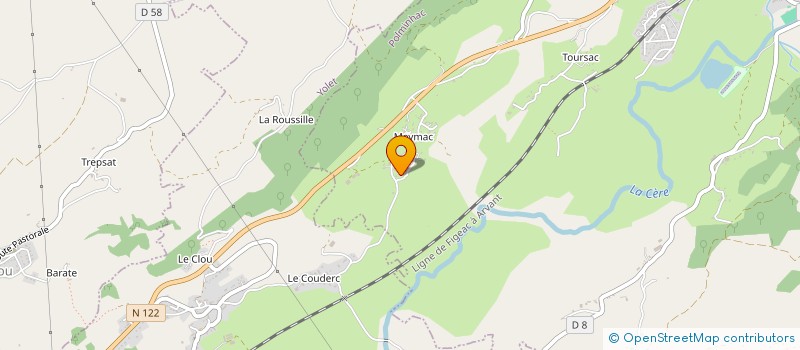 localisation de l'entreprise MONSIEUR JULES MAGNAC à POLMINHAC