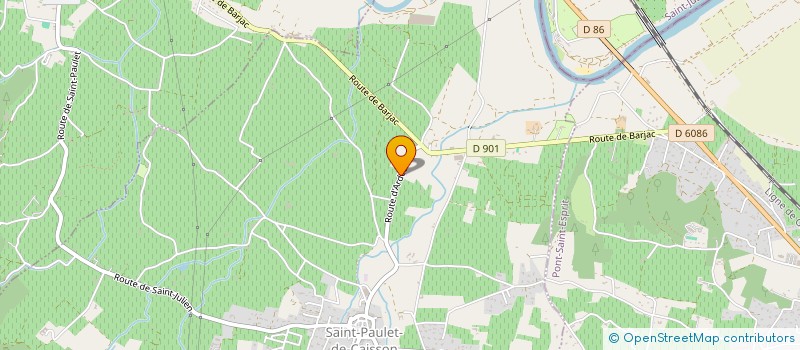localisation de l'entreprise MONSIEUR JULES MALBEC  SAINT-PAULET-DE-CAISSON