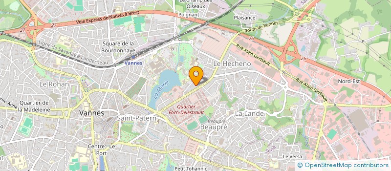 localisation de l'entreprise MONSIEUR JULES MANTZOROS à VANNES