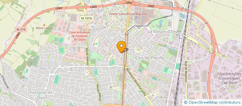 localisation de l'entreprise MONSIEUR JULES MARC  DIJON