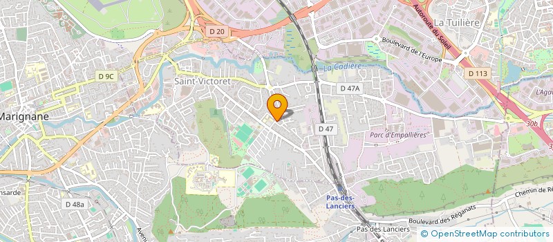 localisation de l'entreprise MONSIEUR JULES MARIN-LAMELLET  SAINT-VICTORET