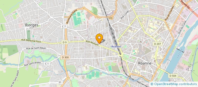 localisation de l'entreprise MONSIEUR JULES MARTEAU à ROANNE