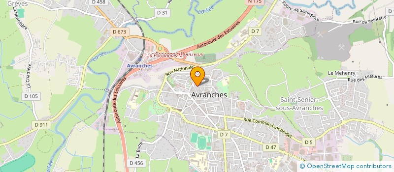 localisation de l'entreprise MONSIEUR JULES-MATTHIAS DELAROCHE  AVRANCHES