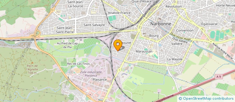 localisation de l'entreprise MONSIEUR JULES MESTRE  NARBONNE