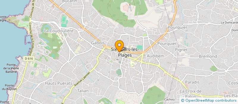 localisation de l'entreprise MONSIEUR JULES MONNIER  SIX-FOURS-LES-PLAGES