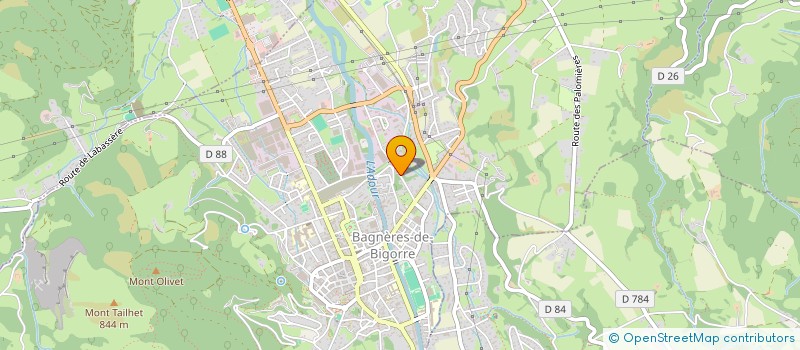 localisation de l'entreprise MONSIEUR JULES NENY  BAGNERES-DE-BIGORRE