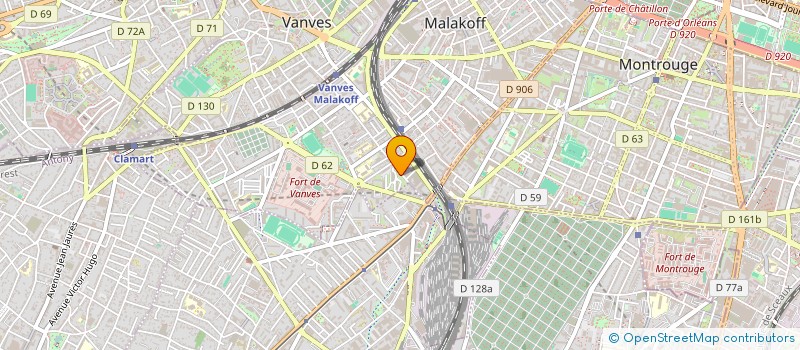 localisation de l'entreprise MONSIEUR JULES NIANG  MALAKOFF